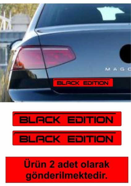 Black Edition Sticker Araba Oto Motosiklet Sticker 00200