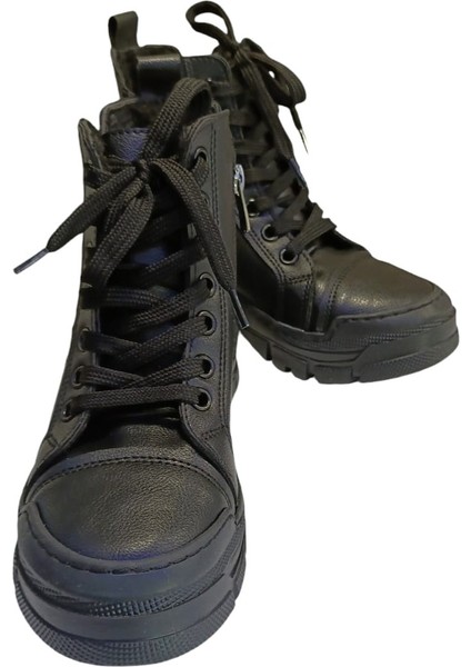 15-048 Çocuk Taşlı Spor Bot Siyah