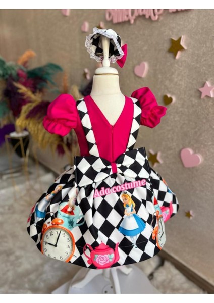 Alice Harikalar Diyarında Konsept Elbise. Kabarık Tüllü Özel Tasarım fiyatları