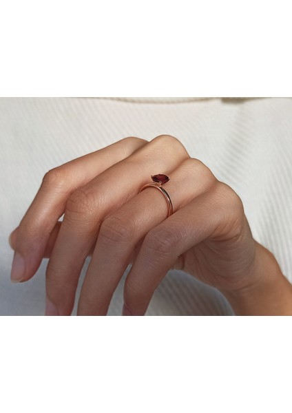 Oval Kesim Pembe Turmalin Tektaş Yüzük 0431R0018 indirimleri