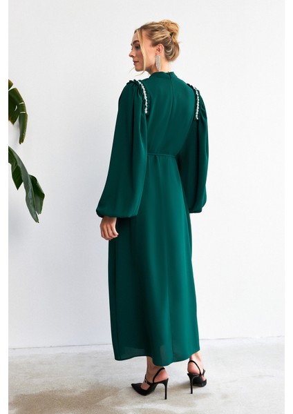 Nova Omuz Detaylı Elbise - Zümrüt indirimleri