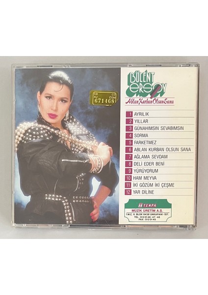 Bülent Ersoy Ablan Kurban Oısun Sana CD (Orjinal 1992 Dönem Baskı Cd) fiyatları