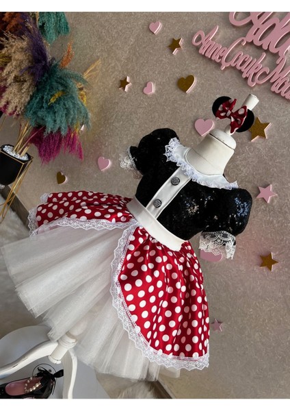 Kız Çocuk Minnie Mouse Konsept Kabarık Tüllü Elbise