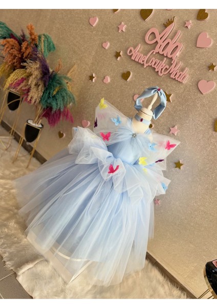 Prenses Cinderella Kostümü, Kız Parti Elbisesi, Cadılar Bayramı Kostümü