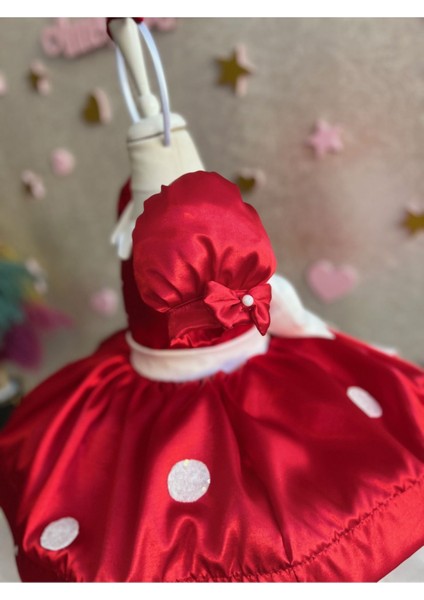 Kız Çocuk Kabarık Tüllü Minnie Mickey Mouse Kırmızı Elbise fiyatları