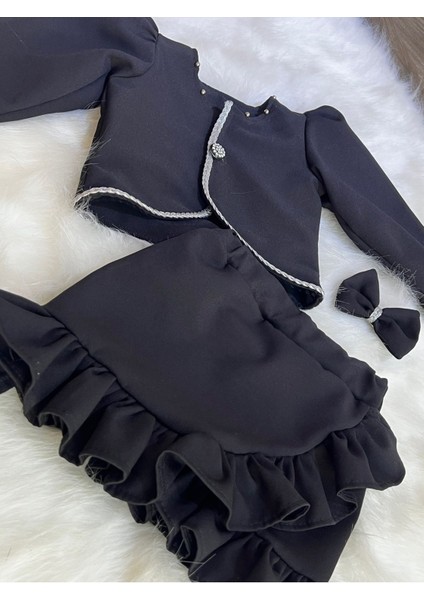 Kız Çocuk Siyah Ceket Etek Takım fiyatları