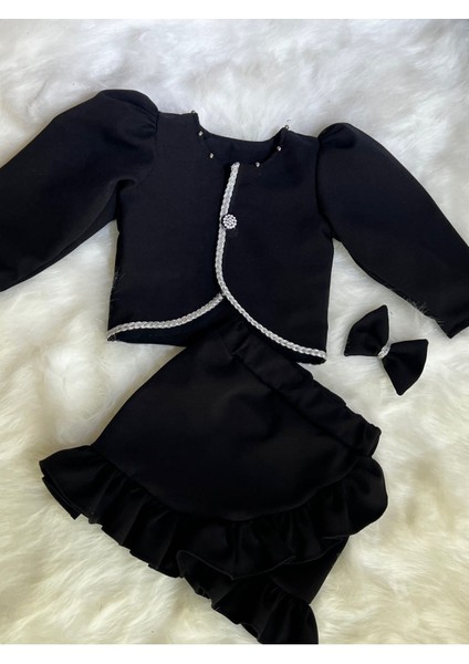 Kız Çocuk Siyah Ceket Etek Takım fırsatları