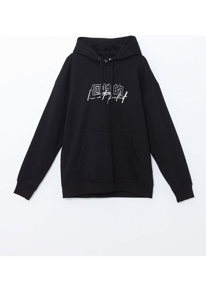 Erkek W42307B8 Swt,xk-Backprınt-3 Siyah