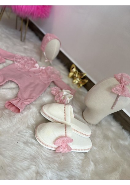 Dantel Vintage Hastane Çıkışı,lohusa Takımı, Yeni Doğan Hastane Çıkışı, Anne Lohusa Terlik Taç fiyatları
