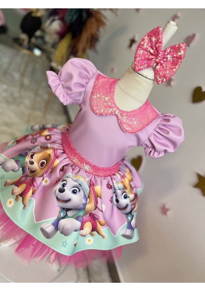 Paw Patrol Kız Çocuk Tüllü Kabarık Elbise
