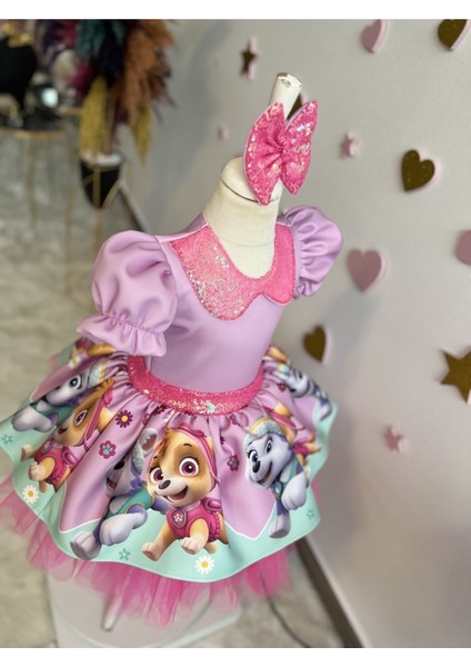 Paw Patrol Kız Çocuk Tüllü Kabarık Elbise modelleri