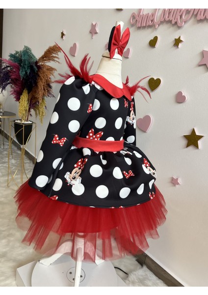 Kız Çocuk Mickey Mouse Siyah Elbise, Minnie Mouse Kabarık Elbise, Mickey Mouse Elbise fiyatları