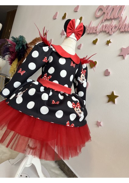 Kız Çocuk Mickey Mouse Siyah Elbise, Minnie Mouse Kabarık Elbise, Mickey Mouse Elbise fırsatları