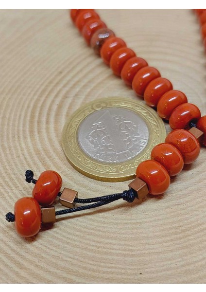 Kırmızı Jasper Taşı 33LÜK Özel Kesim Minimal Tesbih (54312) fiyatları