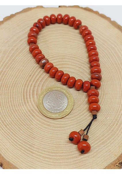 Kırmızı Jasper Taşı 33LÜK Özel Kesim Minimal Tesbih (54312) indirimleri