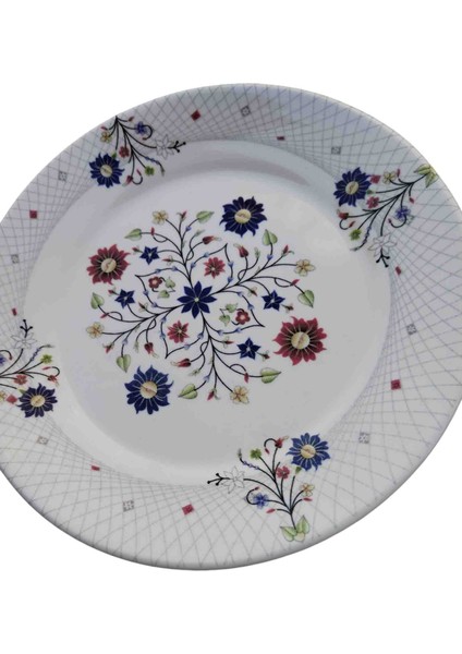 6 Parça Seramik Pasta Servis Tabağı Çap 20 Cm fiyatları