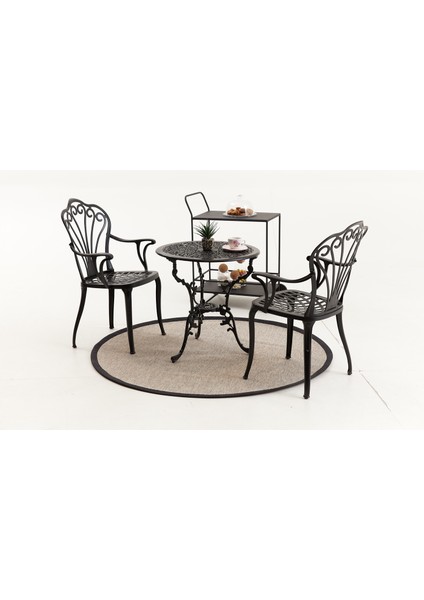 Black Döküm Bistro Set