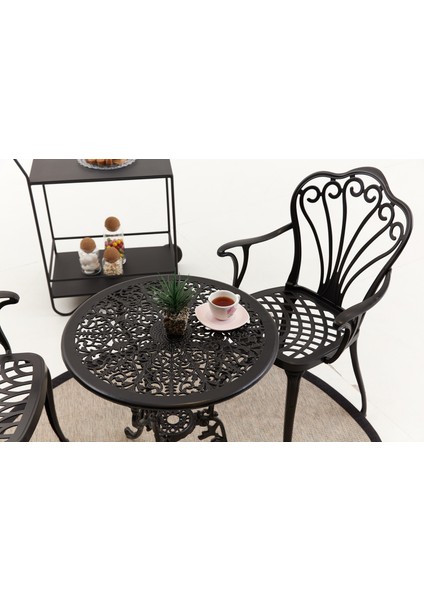 Black Döküm Bistro Set