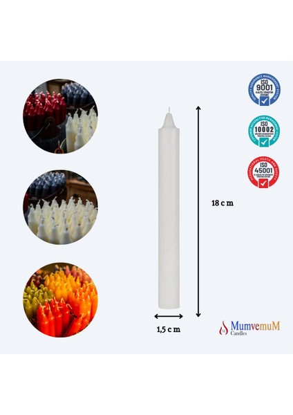 6 Lı Yeşil Bakkal Mum