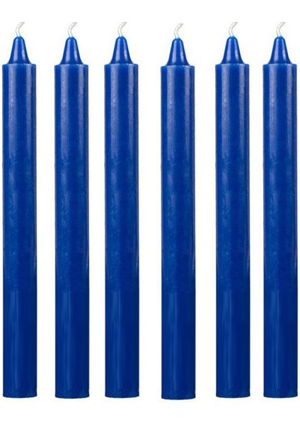 6 Lı Mavi Bakkal Mum