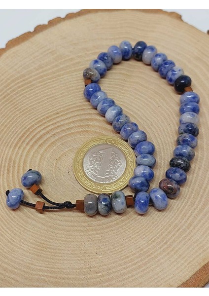 Sodalit Taşı 33LÜK Özel Kesim Minimal Tesbih (54318) fırsatları