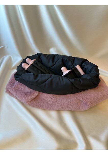 Peluş Saç Şekillendirici Seyahat Çantası Dyson Airwrap Uyumlu Elyaf Dolgulu Kapitone Organizer Çanta modelleri