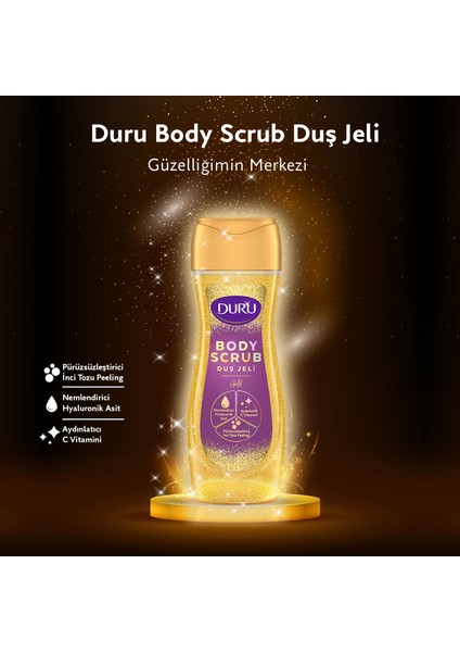 Body Scrub Crystal & Gold Duş Jeli 2X450 ml Ikili Set