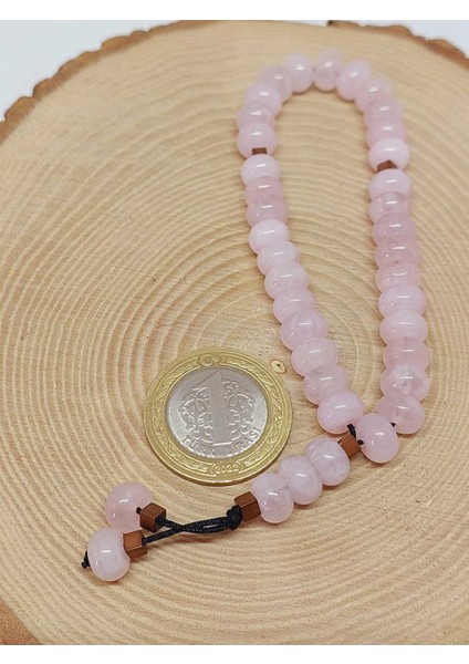 Pembe Kuvars Taşı 33LÜK Özel Kesim Minimal Tesbih (54316) indirimleri