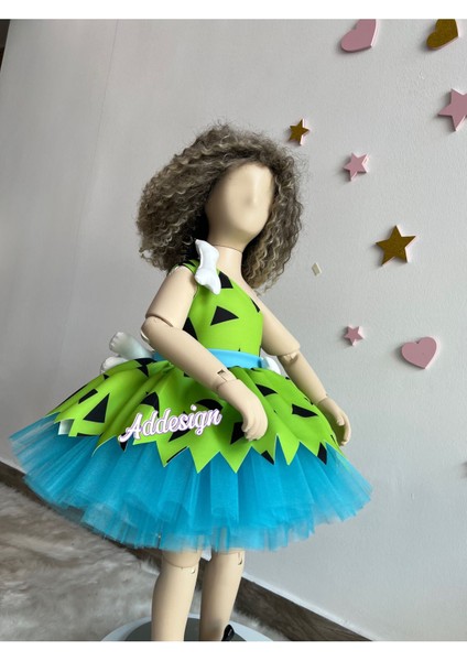 Kız Çocuk Çakıl Kostümü, Çakıl Çakmaktaş Elbisesi, Taş Devri Elbisesi modelleri