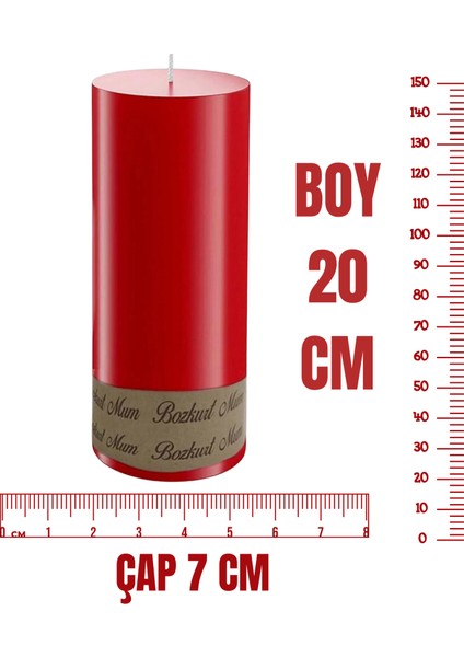 12 'Li Silindir Baton Mum 7 X 20 Cm fiyatları