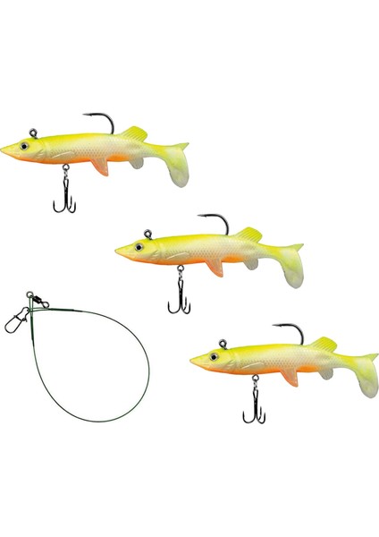 Crazy Plus 12 cm Soft Lure, Silikon, 3 Pcs fiyatları