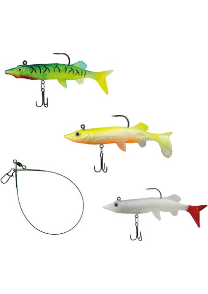Crazy Plus 12 cm Soft Lure, Silikon, 3 Pcs