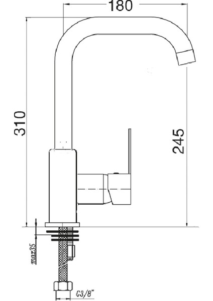 P915R Agena Rose Eviye Bataryası (L Borulu)