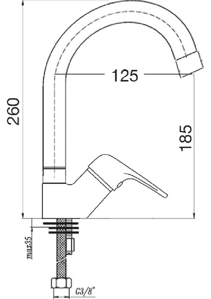 P758 Libra Yüksek Lavabo Bataryası