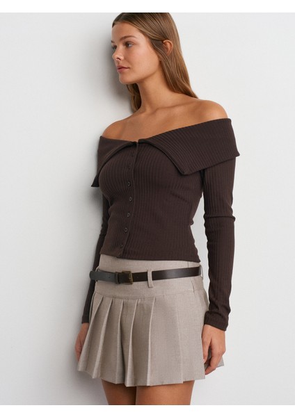 80845 Kalın Pileli Şort Etek fiyatları