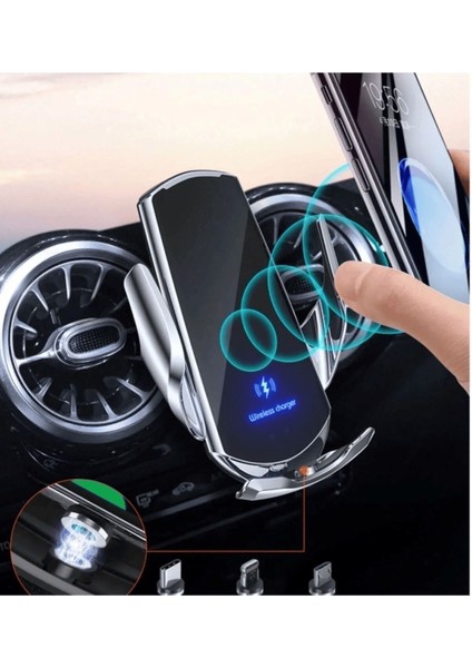 Araç Içi Kablosuz Şarj Cihazı 15W Manyetik Otomatik Telefon Tutucu fırsatları