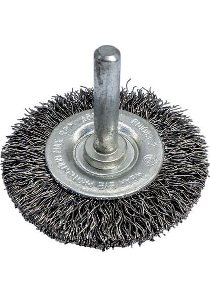 6247 Pimli Saçaklı Dairesel Tel Fırça Gri Telli 50 mm