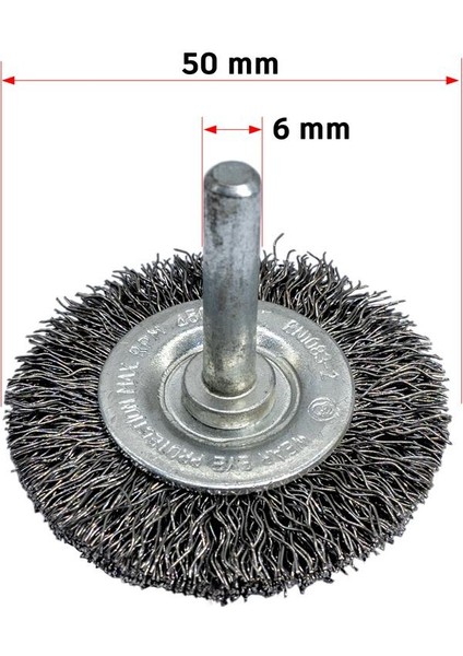 6247 Pimli Saçaklı Dairesel Tel Fırça Gri Telli 50 mm modelleri
