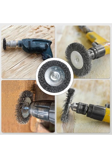 6247 Pimli Saçaklı Dairesel Tel Fırça Gri Telli 50 mm fırsatları