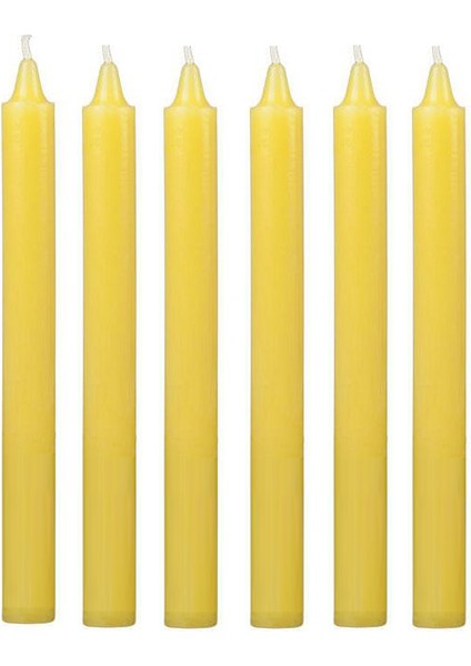 6 Lı Sarı Bakkal Mum