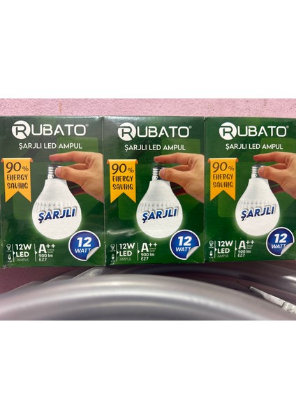 Rubato Şarjlı LED Ampul 5 Adet