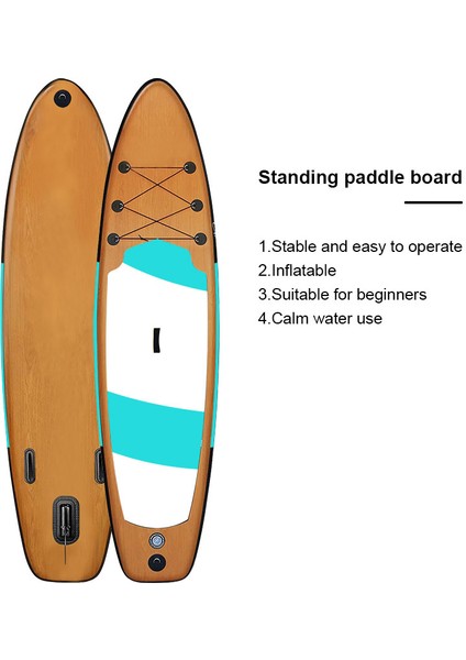 Wood Sup Şişme Sörf Tahtası Stand Up Paddle Board