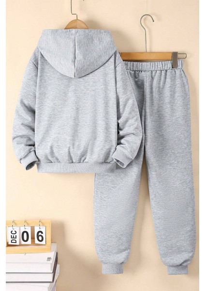 Uygun Tarz Nabız Kalp Baskılı Erkek - Kız Rahat Eşofman Takımı fiyatları