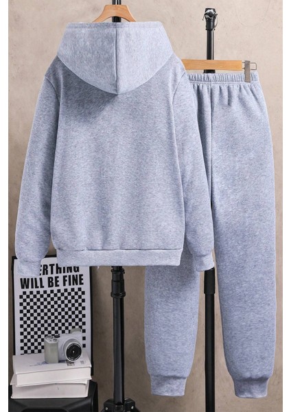 Uygun Tarz Nabız Kalp Baskılı Çocuk Rahat Eşofman Takımı fiyatları