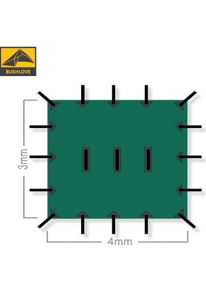 Bushcraft Premium 4 Mevsim Tarp Tente 4m*3m