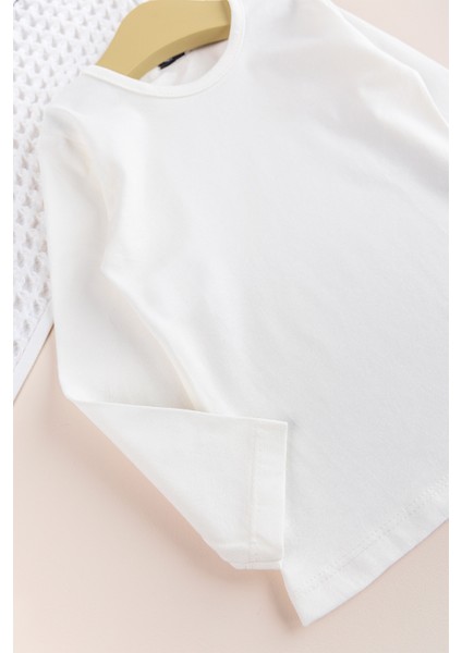 Uzun Kollu Çocuk Body Düz Renk Çocuk Tişört modelleri