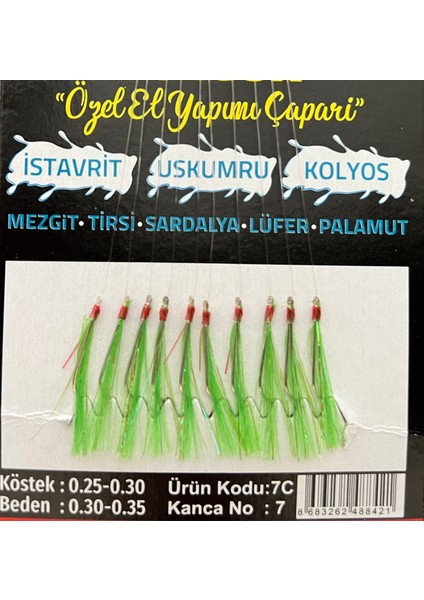 Caparı Acık Yesıl Urun Kodu:7c