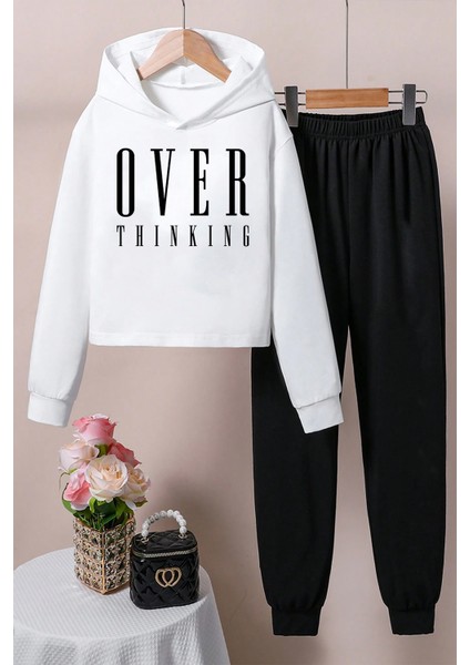 Uygun Tarz Over Baskılı Erkek - Kız Rahat Eşofman Takımı