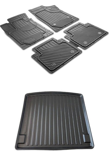 Tekno Trust Mercedes B Serisi W245 Üst 2005-2011 Premium Siyah Havuzlu Paspas ve Bagaj Havuzu