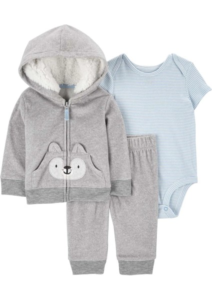 Erkek Bebek Hırkalı Set 3'lü Paket